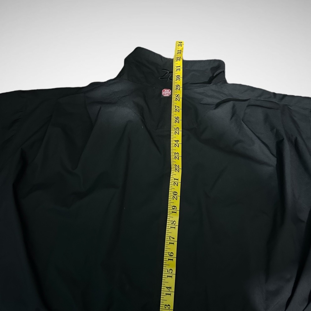 Zero Restriction Rain Jacket Mens Large Solid Bla… - image 7